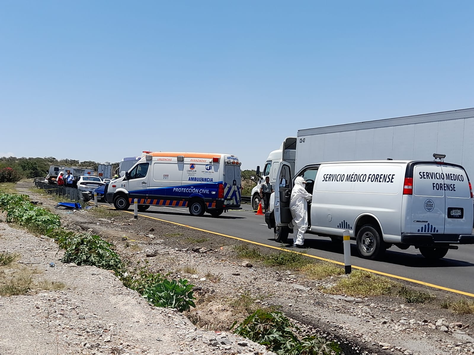 Accidente Trágica muerte de mujer en la México Querétaro