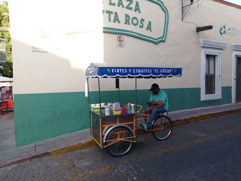 triciclo para vender elotes