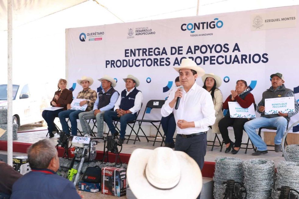 53 productores de Ezequiel Montes fueron beneficiados con el programa de concurrencia agropecuaria tripartita.