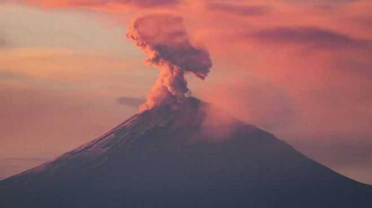 Actividad en el volcán Popocatépetl