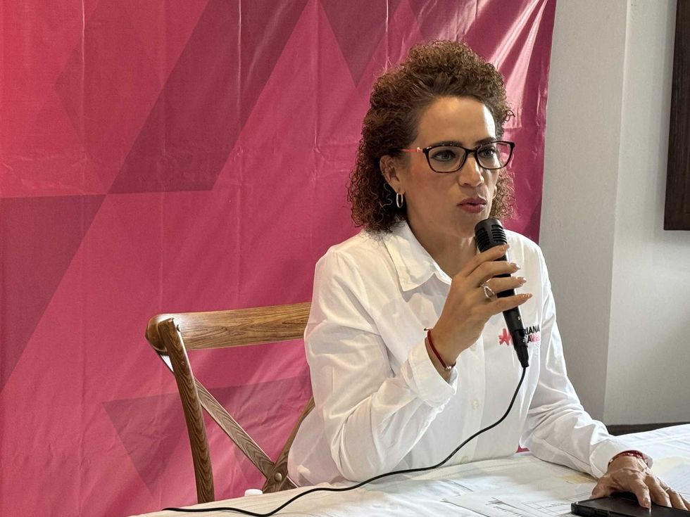 Adriana Meza Argaluza, diputada del PRI y presidenta de la Comisión de Turismo en la 61 Legislatura del Congreso de Querétaro, durante entrevista.