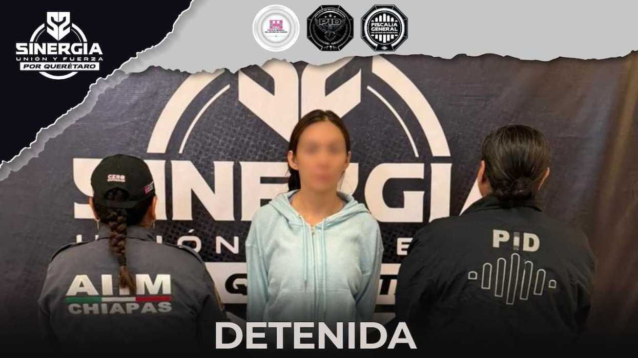 Agentes de la Policía de Investigación del Delito de la Fiscalía de Querétaro durante un procedimiento de detención.