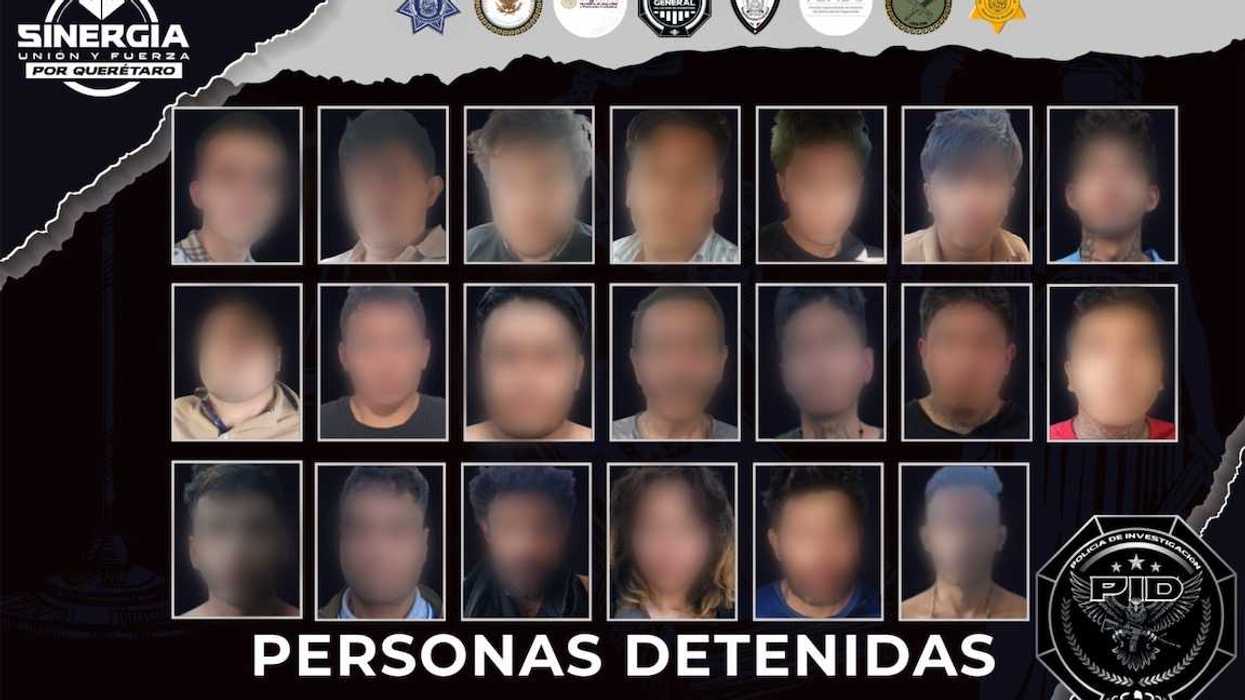 Agentes ministeriales ejecutan diligencias de cateo coordinadas durante operativo de Sinergia en colonias de Querétaro.