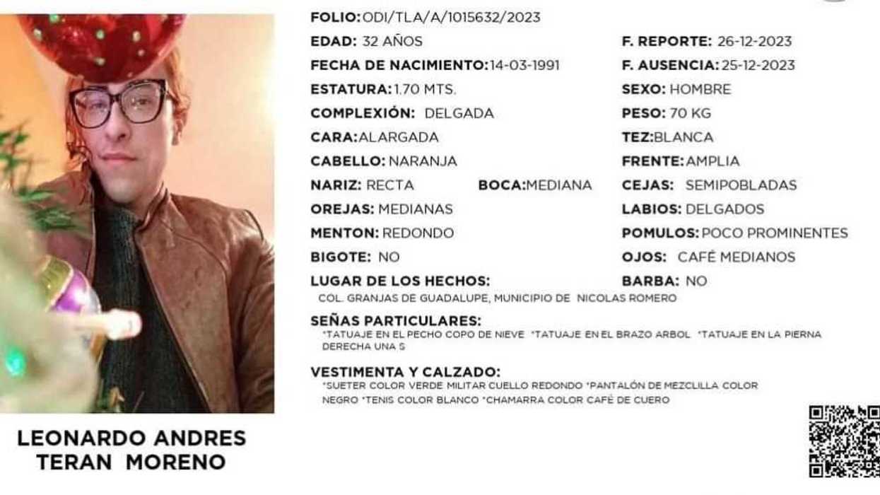 Alerta urgente: Búsqueda de persona desaparecida en Estado de México.