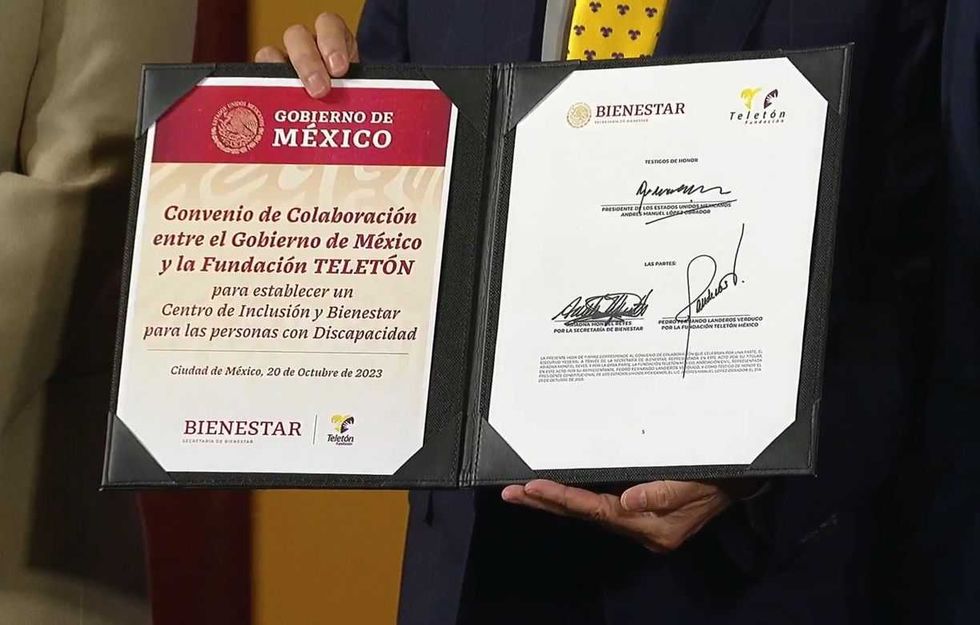 AMLO y Teletón se unen para crear centro inclusivo en la CDMX.