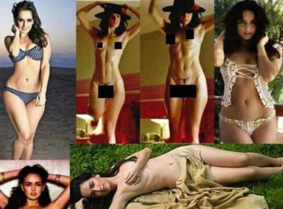 Ana de la Reguera habría compartido en su cuenta de Facebook un collage de fotografías en la que aparece completamente desnuda, semidesnuda y con bikinis que dejan ver su figura.