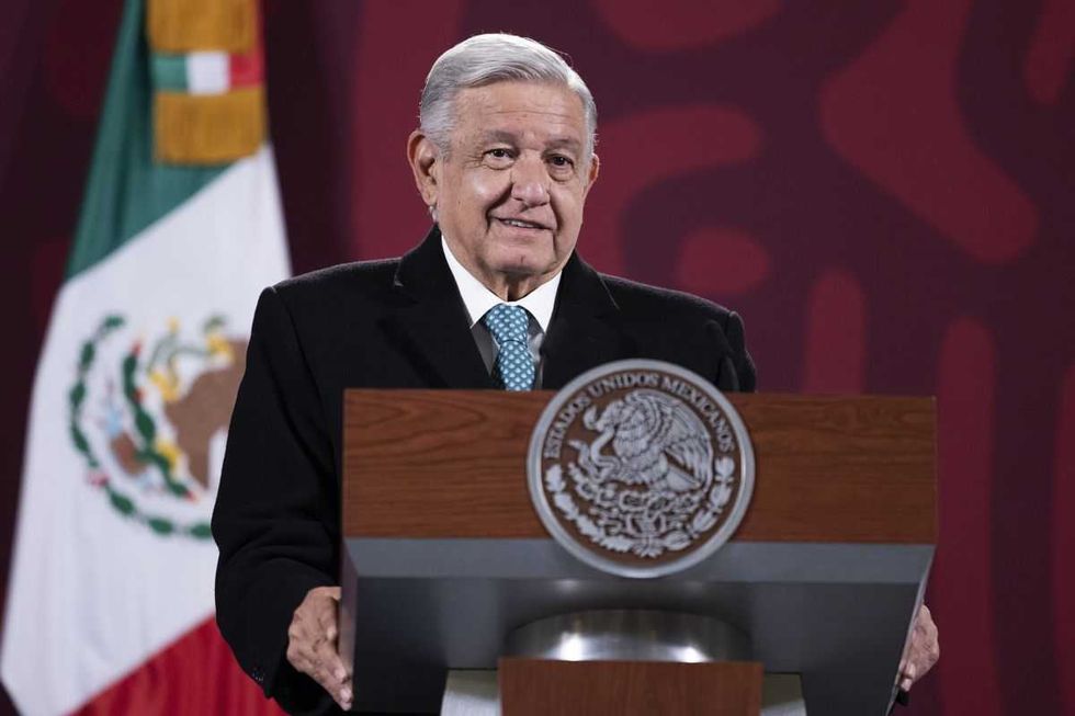 Andrés Manuel López Obrador, durante una rueda de prensa matutina en el Palacio Nacional, en Ciudad de México (México). EFE/ Presidencia De México.