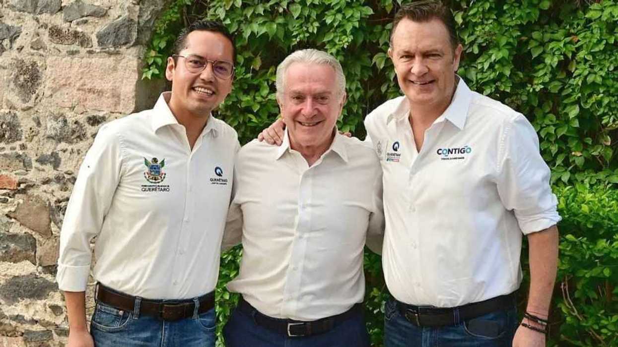 Anuncia Santiago Creel aspiración a la presidencia del país, durante su visita en Querétaro.