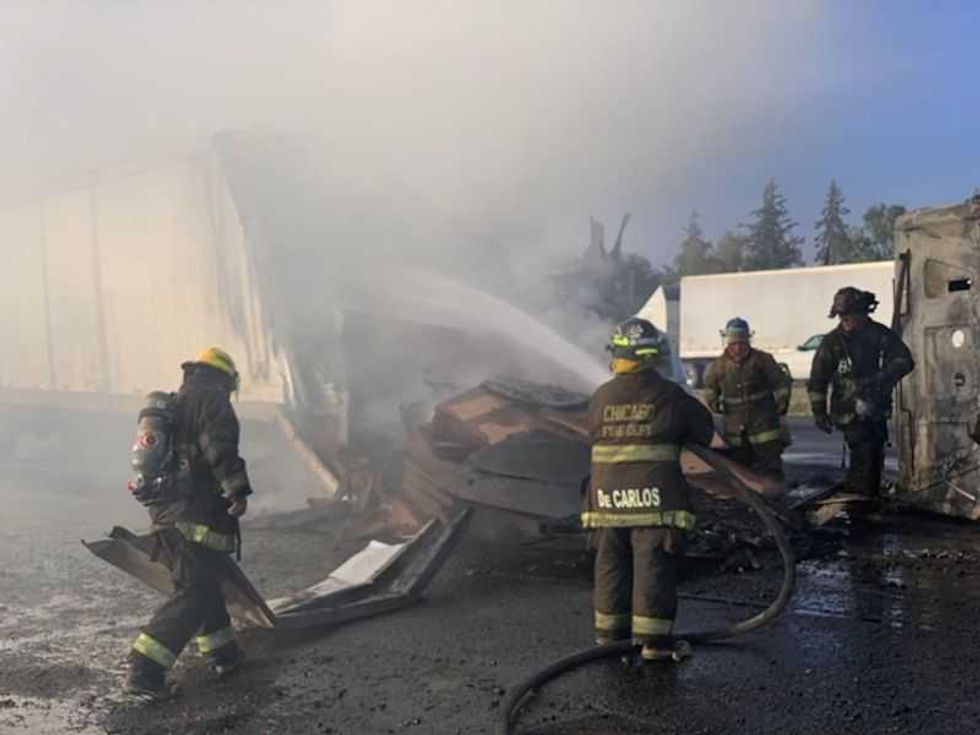 arde trailer en la autopista mexico queretaro pipa de excellence invade carril 10