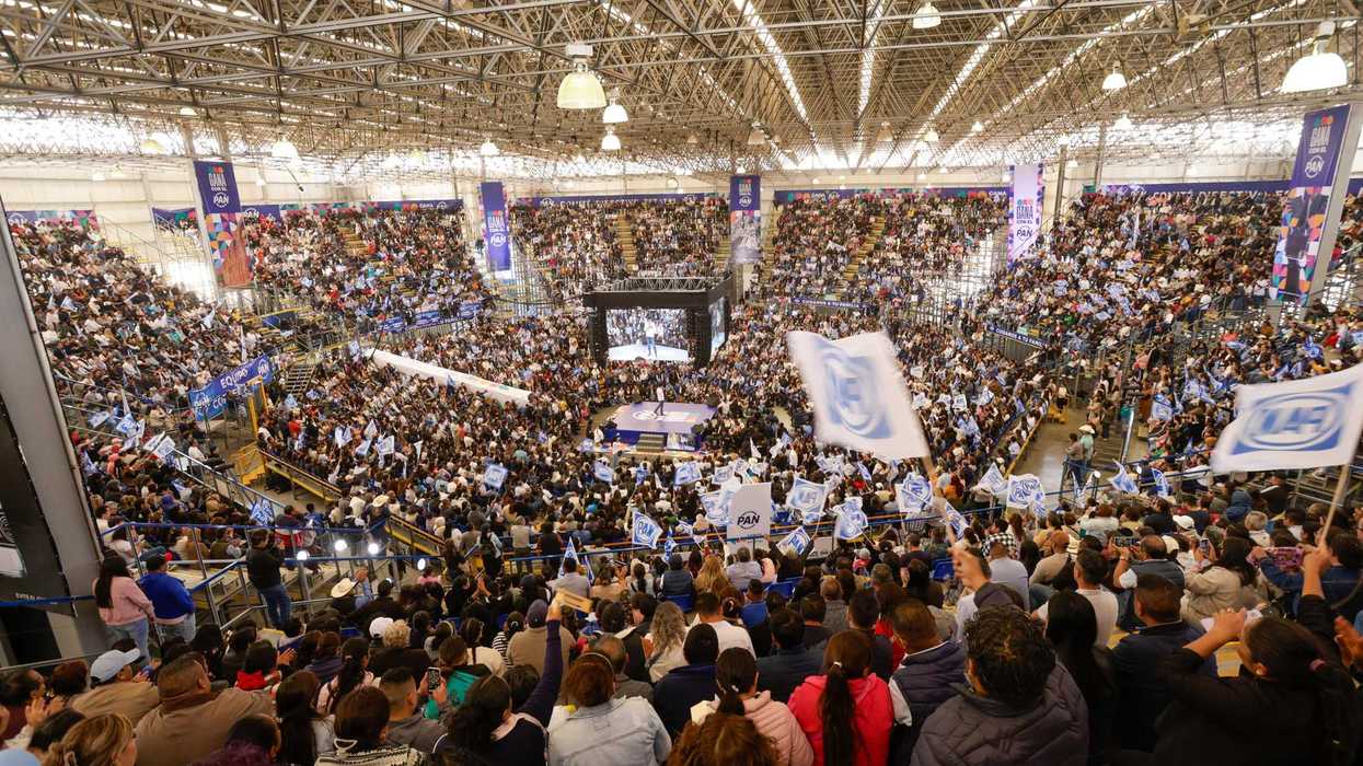 Asamblea estatal del PAN Cuidar Querétaro con miles de asistentes en el Palenque del EcoCentro Expositor el 28 de marzo de 2026