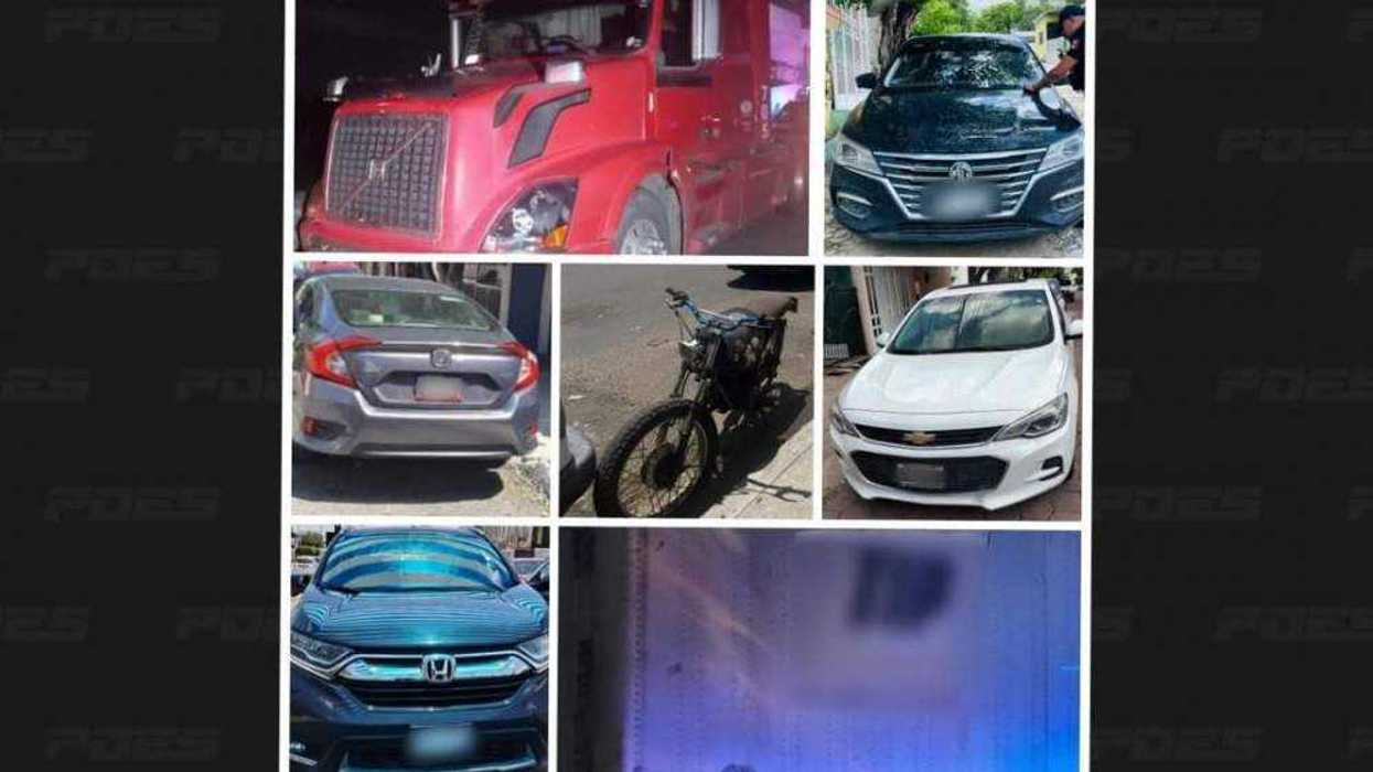 Aseguran siete vehículos robados en operativos de la Policía Estatal de Querétaro. Foto: Facebook/POES Querétaro.