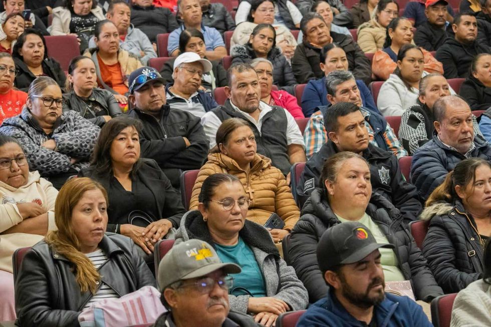 Asistentes en el auditorio durante el informe de seguridad ante delegaciones de San Juan del R\u00edo
