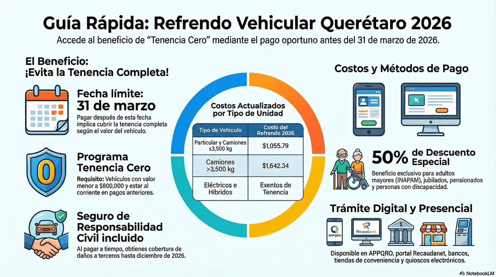 Automovilista realiza el pago del refrendo vehicular Quer\u00e9taro 2026 desde la aplicaci\u00f3n APPQRO en su tel\u00e9fono m\u00f3vil