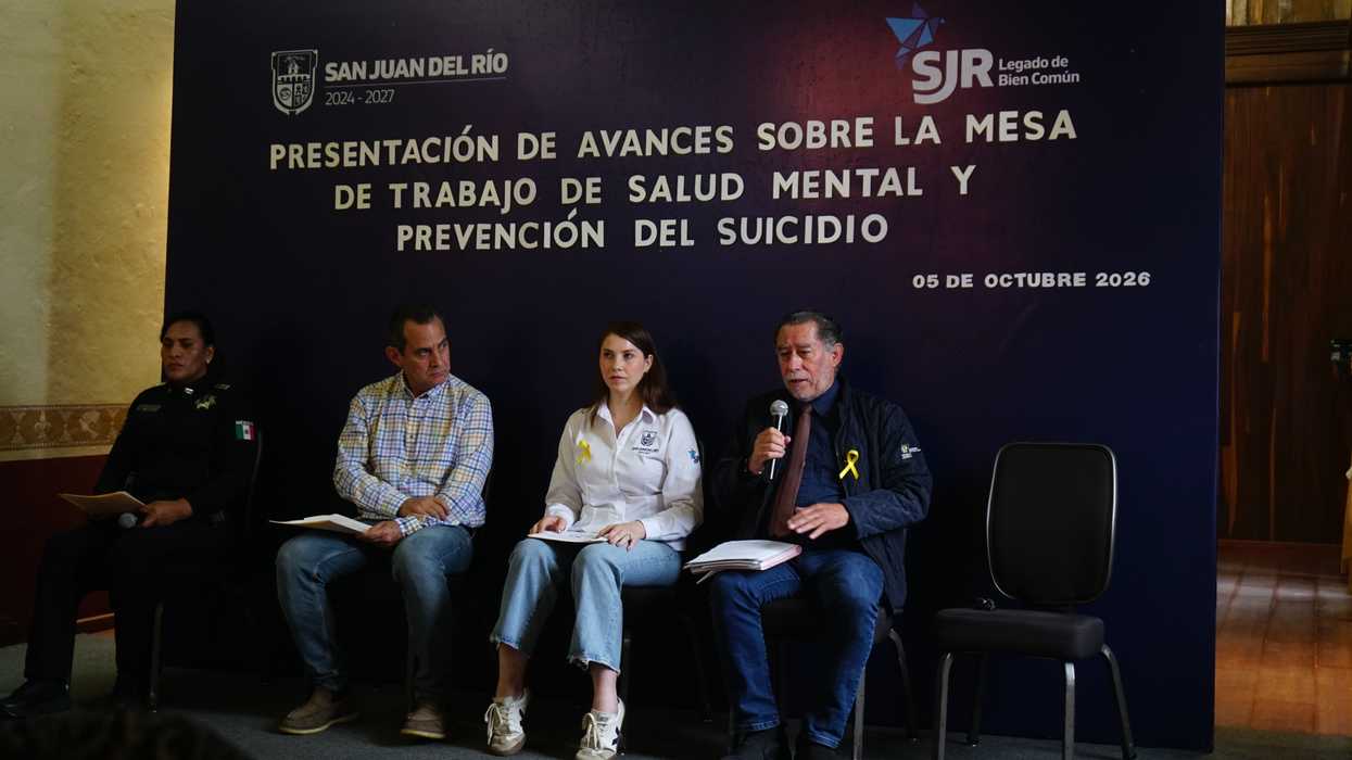 Autoridad de la Jurisdicción Sanitaria 2 presenta la tasa estatal de suicidios en San Juan del Río