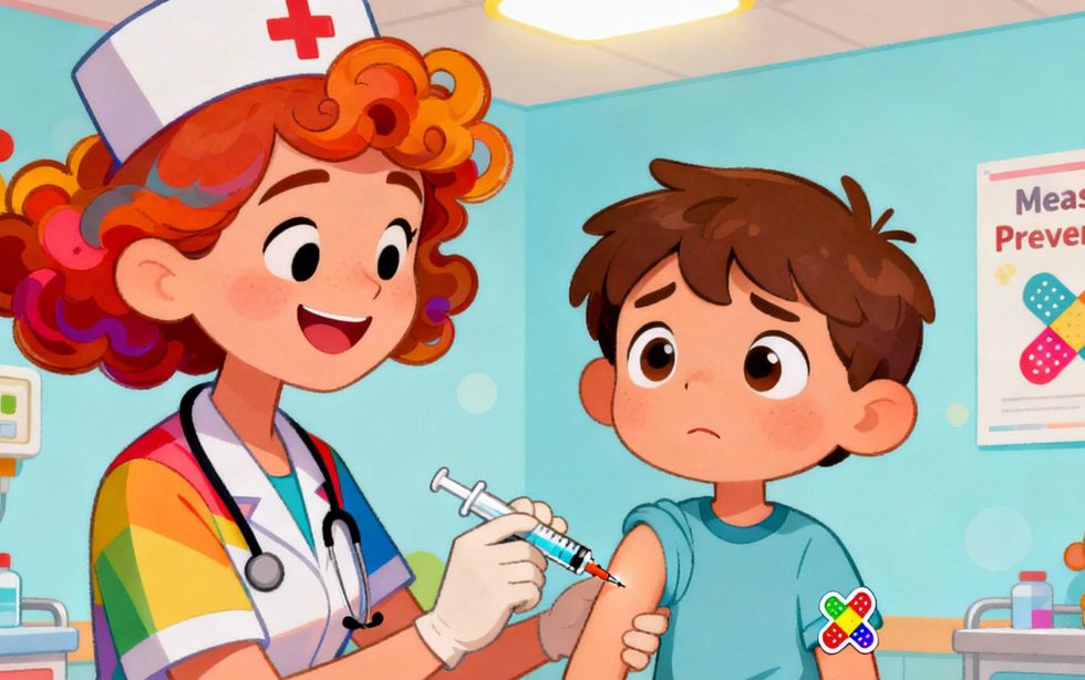 Autoridades de San Juan del Río promueven vacunación infantil contra sarampión en centros de salud municipales. Foto: Ilustrativa/IA.