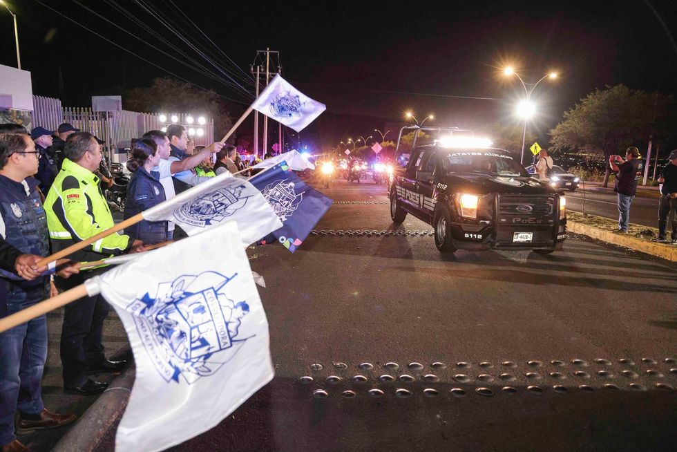 Banderazo operativo Día de Muertos Corregidora 2025 secretaria Gobierno Cristina Fernández Cevallos secretario Seguridad Ángel Rangel.