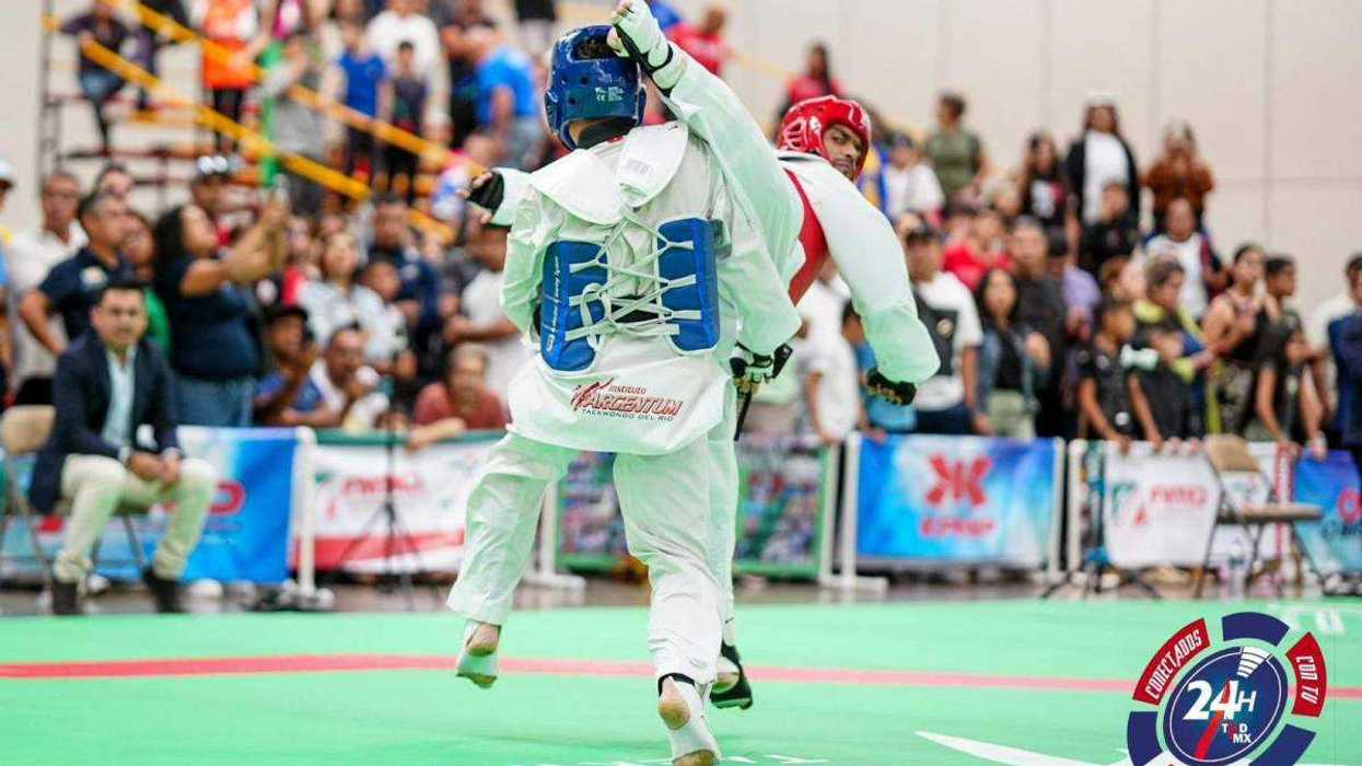 Banner oficial anuncia el Tercer Nacional Abierto de Taekwondo para el 5 de noviembre de 2025.