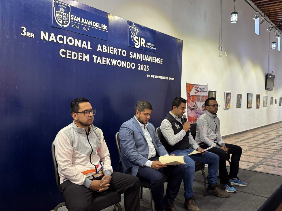 Banner oficial anuncia el Tercer Nacional Abierto de Taekwondo para el 5 de noviembre de 2025.