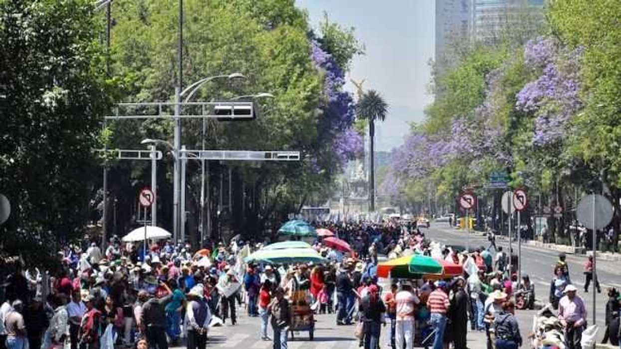 Bloqueo de Reforma por marcha de campesinos