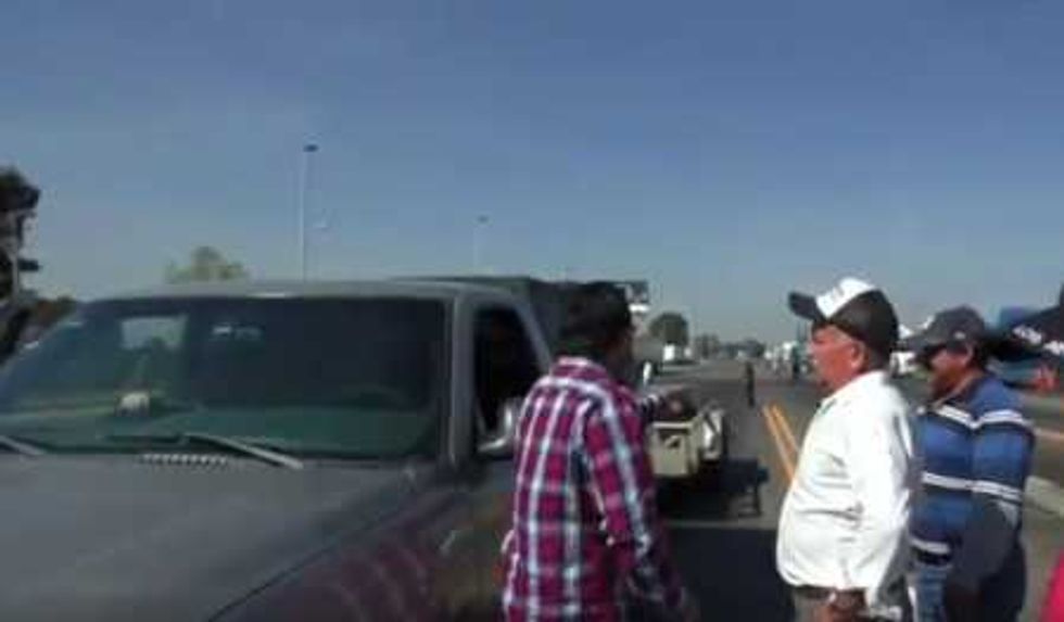 bloqueos por gasolinazo en las inmediaciones de queretaro 1