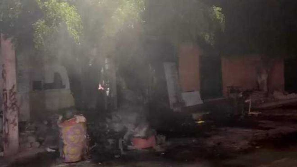 Bomberos controlan incendio en vivienda de colonia San Pablo. Foto: Facebook/Coordinación Estatal de Protección Civil de Querétaro.