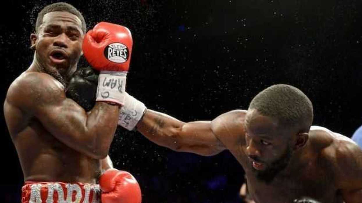 Boxeador estadounidense Adrien Broner.