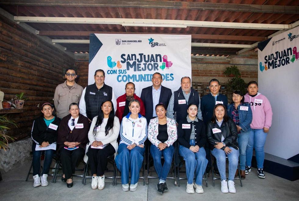 Brigadas municipales realizan labores de poda y limpieza durante jornada comunitaria en San Miguel Arc\u00e1ngel, San Juan del R\u00edo