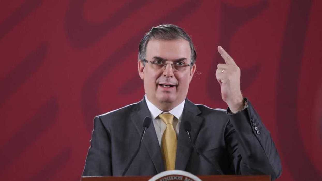 Canciller Ebrard niega que haya aceptado el programa “Quédate en México”. EFE/ Sáshenka Gutiérrez.