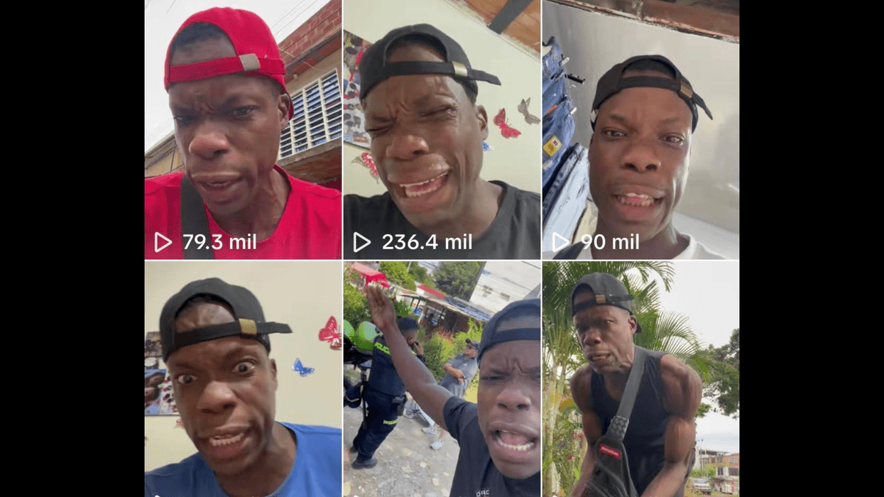 Capturas de videos publicados en TikTok por el creador de contenido conocido como Chico Rabia tras su interacción con Emma Coronel.