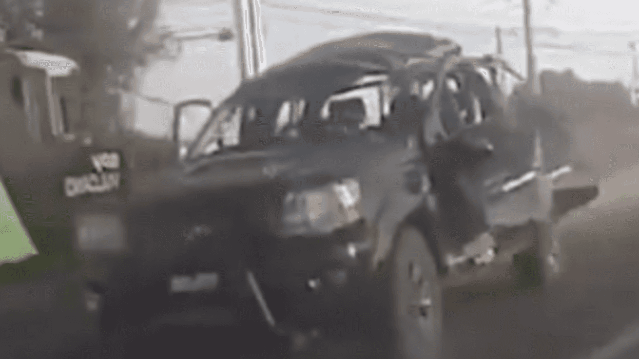 Carretera México-Pachuca en Tecámac donde explotó una camioneta con dos tripulantes originarios de Sinaloa