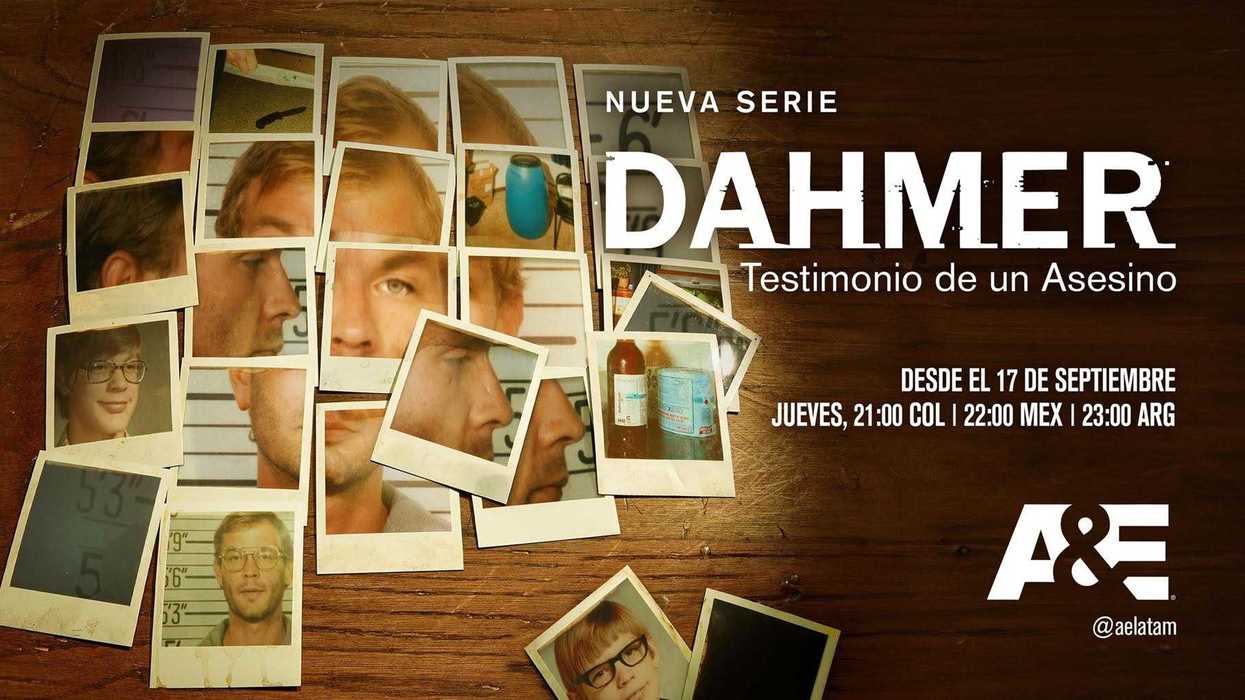 Cartel promocional de la serie Dahmer: Testimonio de un Asesino de A&E