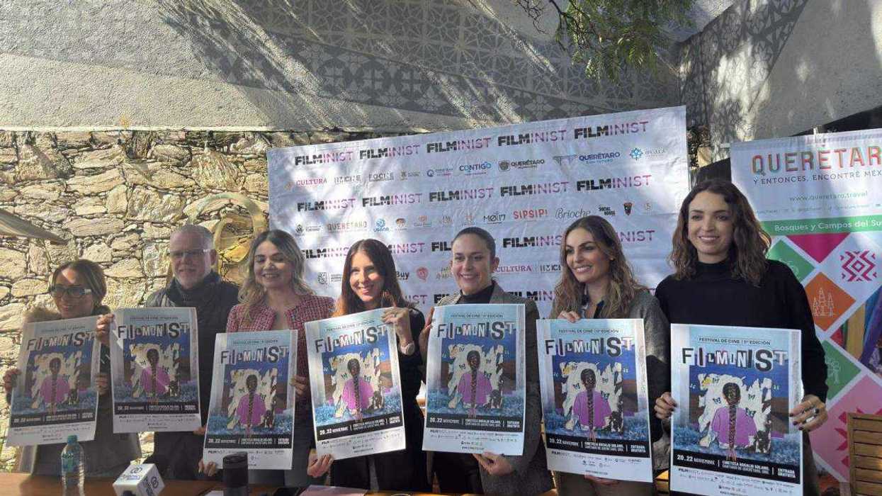 Cartel promocional del Festival Filminist Querétaro 2025 que celebra cine realizado por mujeres cineastas de México, Jordania y Francia del 20 al 22 de noviembre.
