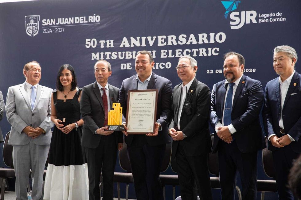 Ceremonia por aniversario de Mitsubishi Electric en planta de San Juan del R\u00edo Quer\u00e9taro