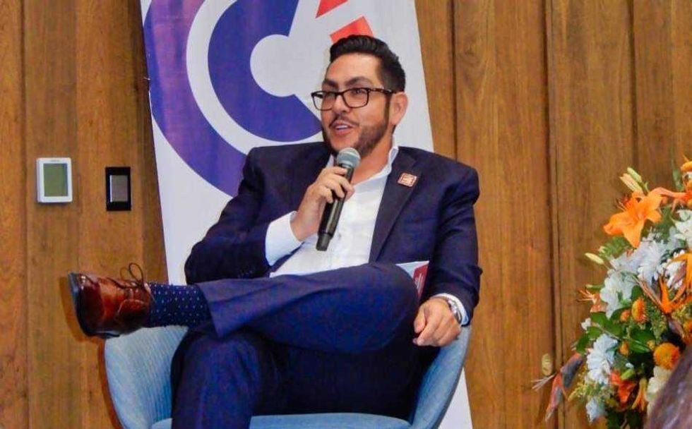 César Gutiérrez Sánchez, Coordinador del Corredor Económico del Bienestar, durante lanzamiento del Buen Fin 2025 en Querétaro con meta de $2,300 millones.