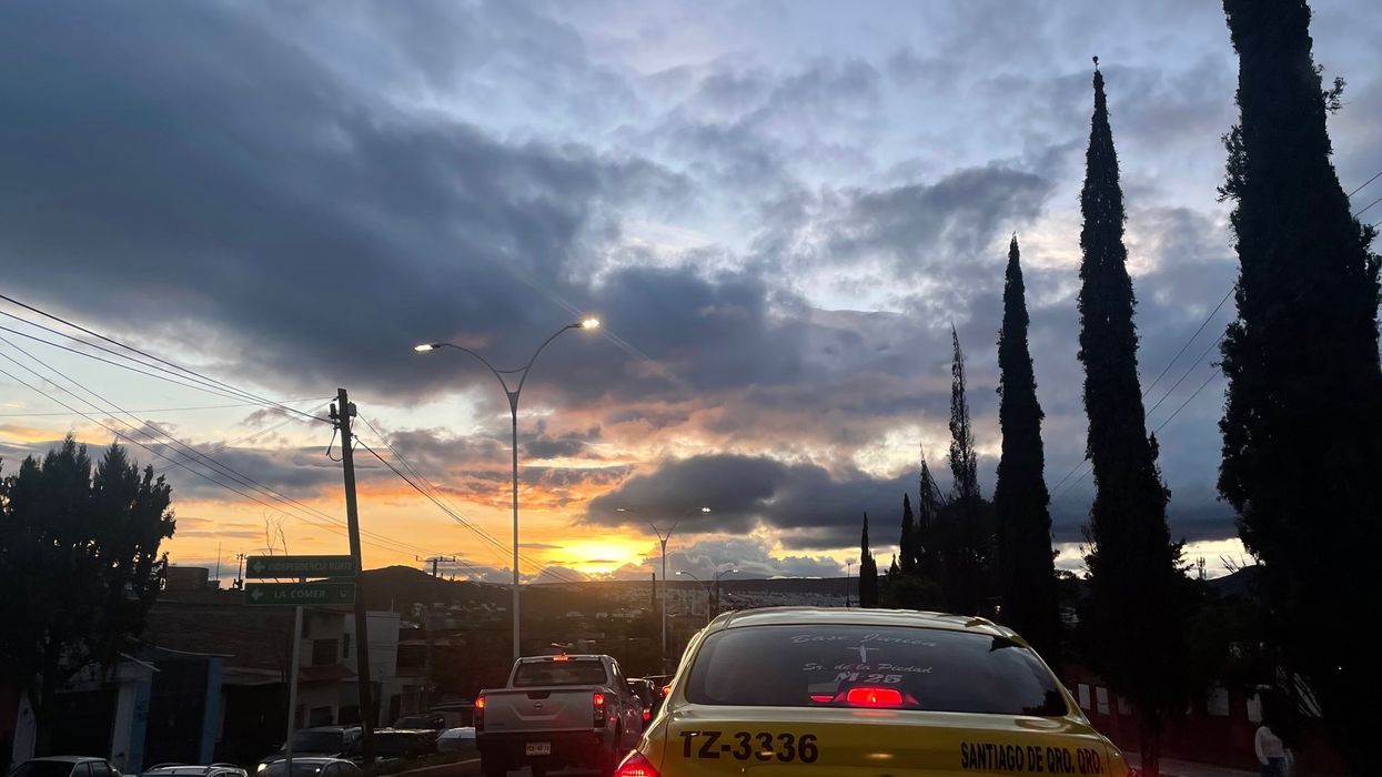 Cielo parcialmente nublado en Querétaro. El pronóstico indica ausencia de lluvias para las próximas 24 horas en el estado.