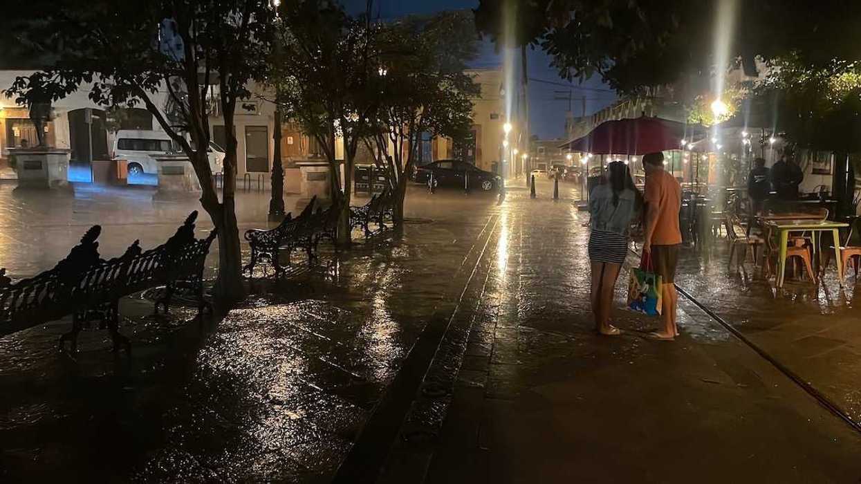 Cielo parcialmente nublado sobre el centro de San Juan del Río en una jornada con probabilidad de lluvia al alza.