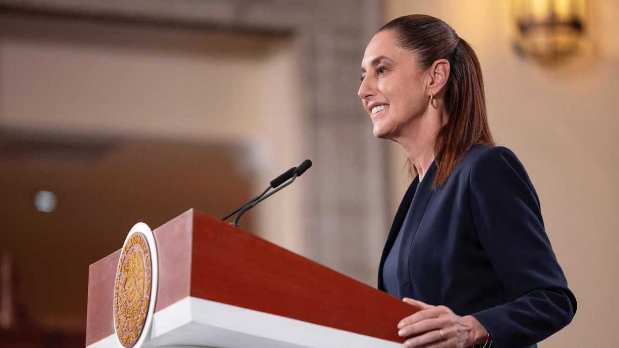 Claudia Sheinbaum durante conferencia mañanera donde reiteró apoyo de México a Cuba ante bloqueo comercial