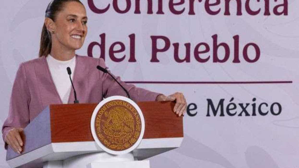 Claudia Sheinbaum durante la conferencia matutina donde anunció recursos recuperados del caso García Luna