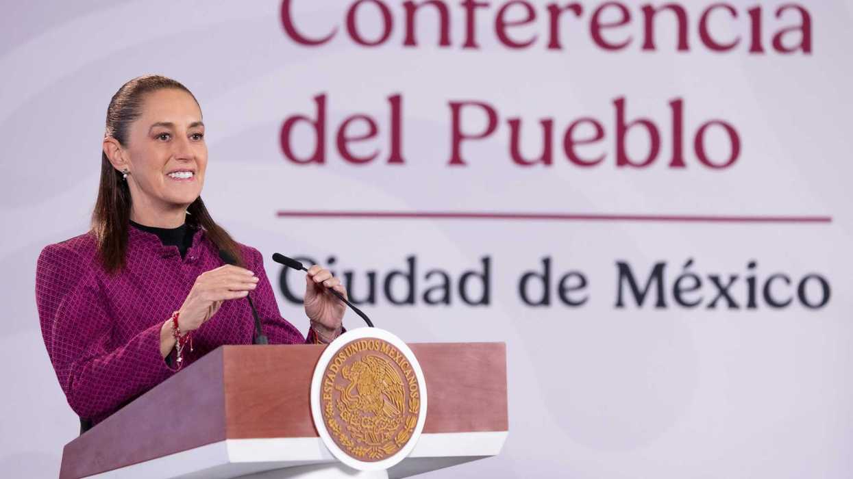 Claudia Sheinbaum durante la conferencia matutina en la que adelantó la trazabilidad del IEPS a gasolinas