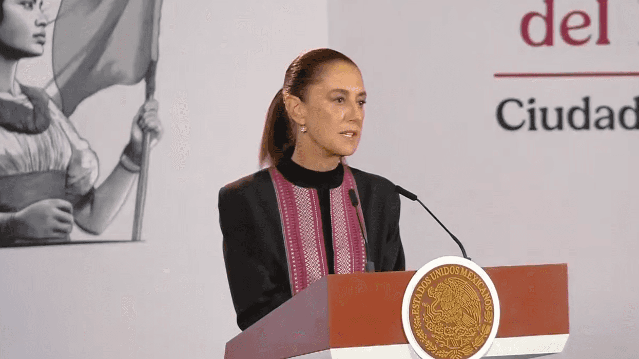 Claudia Sheinbaum durante su conferencia matutina en Palacio Nacional