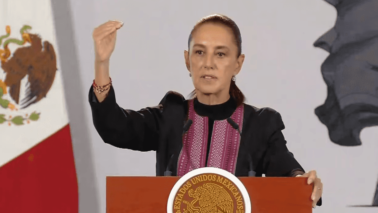 Claudia Sheinbaum durante su conferencia matutina en Palacio Nacional