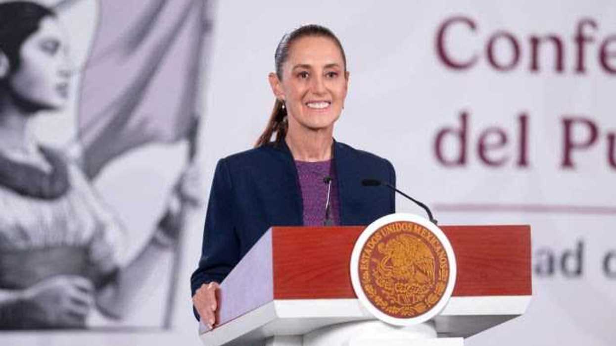 Claudia Sheinbaum Pardo durante la conferencia matutina del 26 de agosto de 2026 en Palacio Nacional