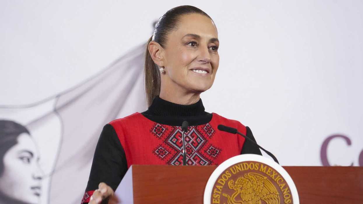 Claudia Sheinbaum Pardo, presidenta de México, durante conferencia donde reiteró rechazo a presencia militar estadounidense en territorio nacional.