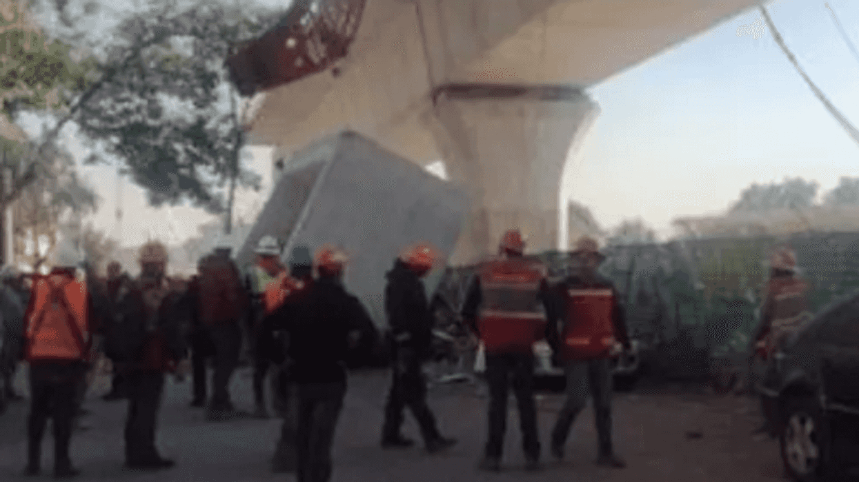 Colapsa un tramo del Tren Interurbano México-Toluca. AGENCIA MÉXICO.