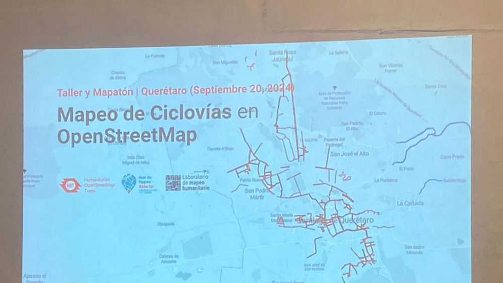 Colectivos y voluntarios mapean la cicloinfraestructura de Querétaro.