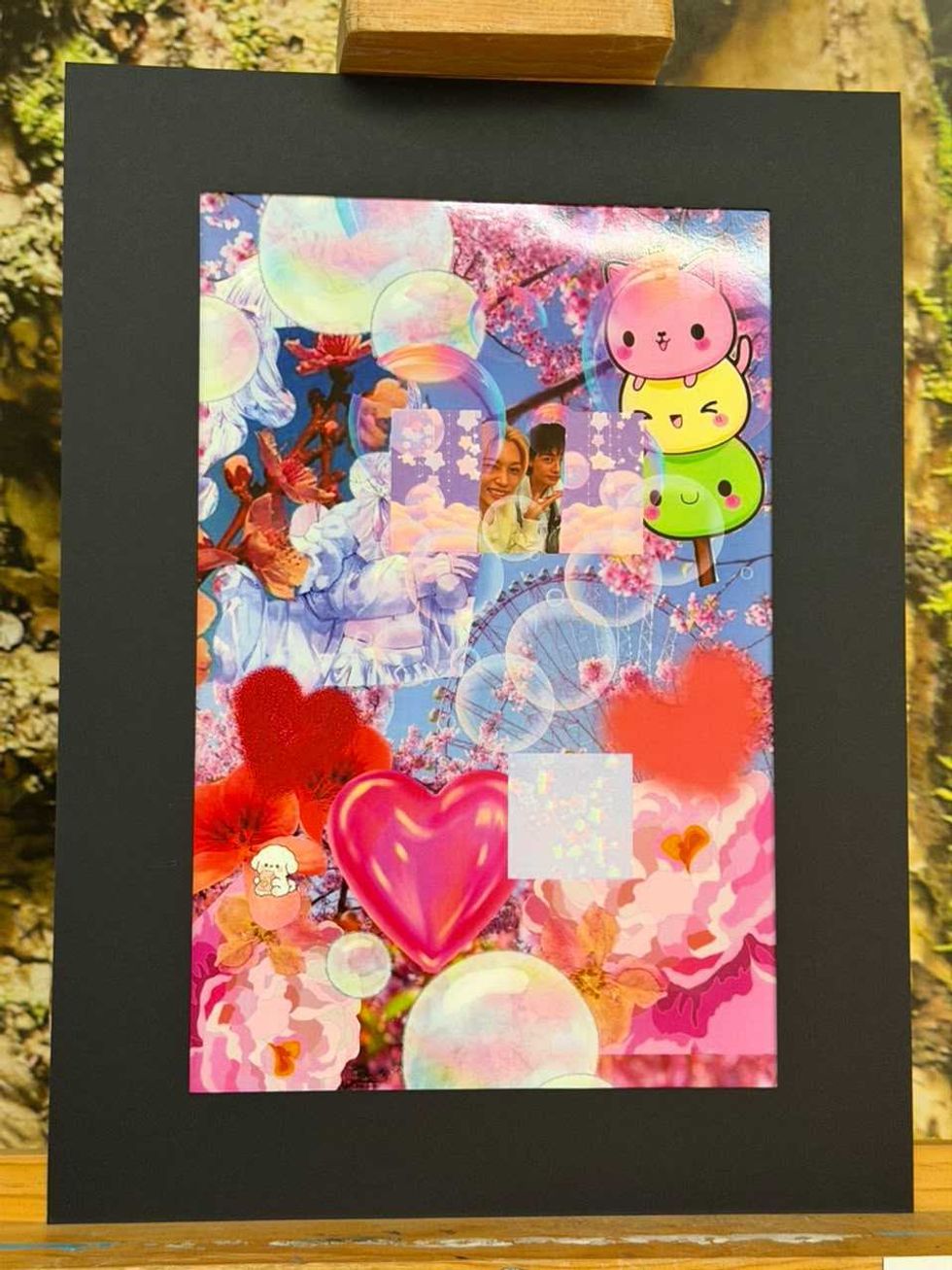 Collage de artes visuales elaborado por una persona egresada de la Escuela de Iniciaci\u00f3n Art\u00edstica Asociada al INBAL.