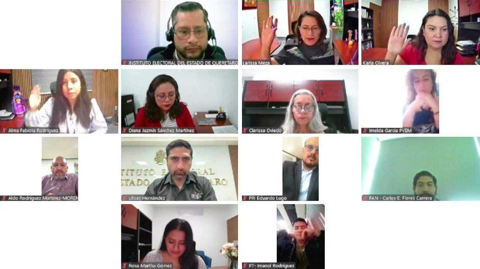 Consejera electoral Karla Isabel Olvera Moreno presenta proyección de financiamiento público para partidos políticos 2026 en sesión del IEEQ.
