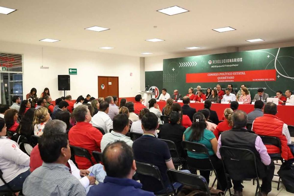 Consejo Pol\u00edtico Estatal del PRI Quer\u00e9taro con dirigentes y consejeros rumbo a elecciones 2027