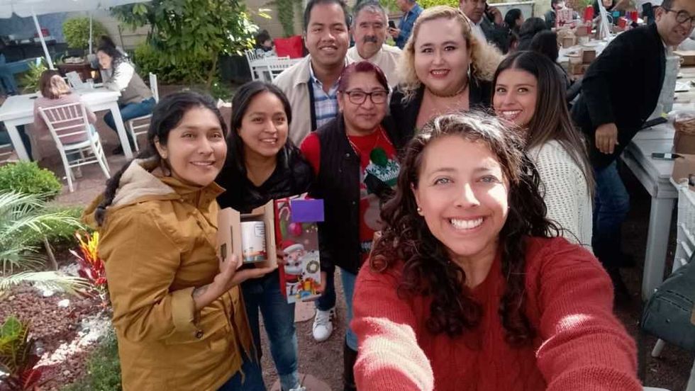 Convivio del gremio de periodistas en San Juan del Río.