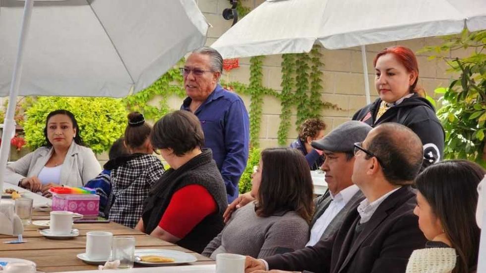 Convivio del gremio de periodistas en San Juan del Río.